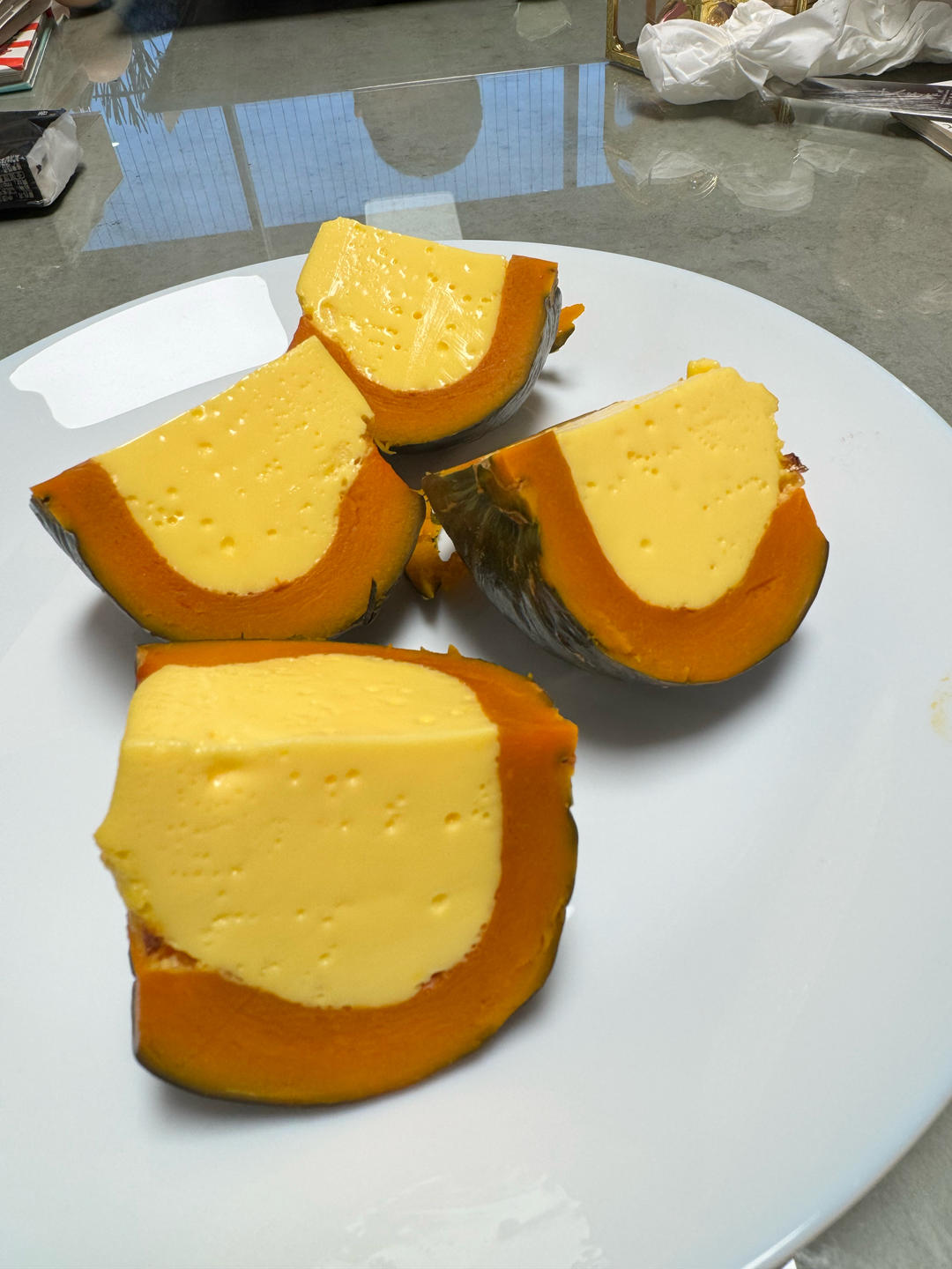 贝贝南瓜烤蛋奶
