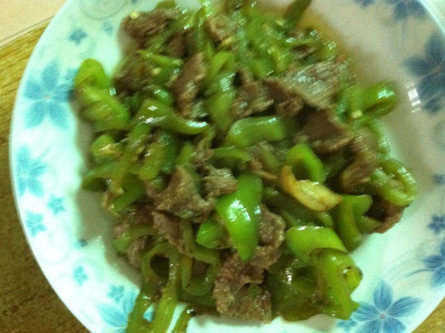尖椒炒牛肉