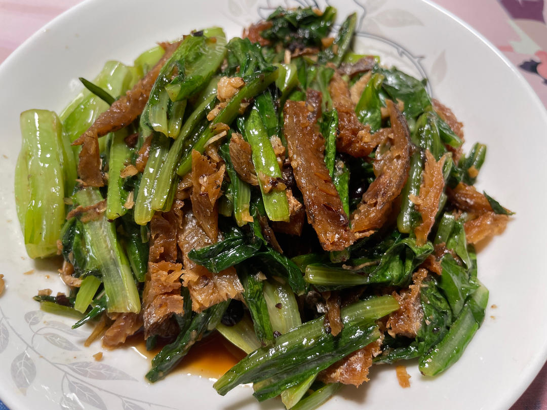 豆鼓鲮鱼油麦菜