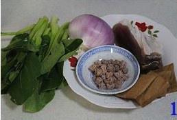 干贝咸肉焖菜饭的做法 步骤1