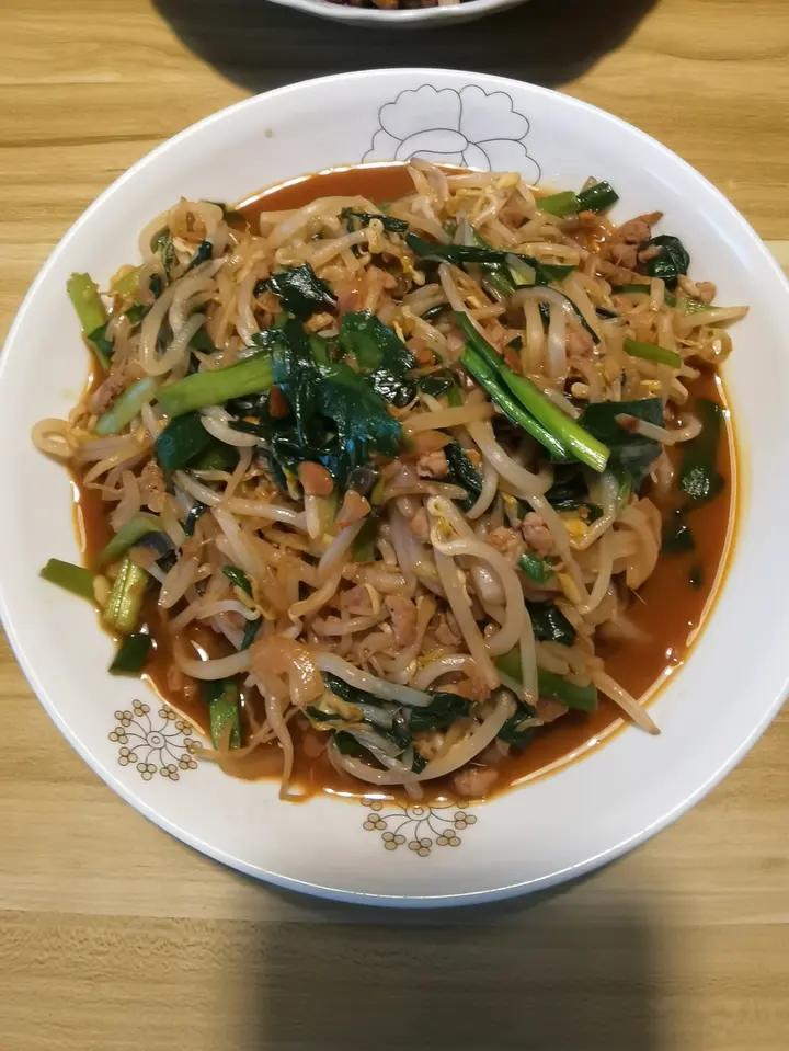 家常炒豆芽