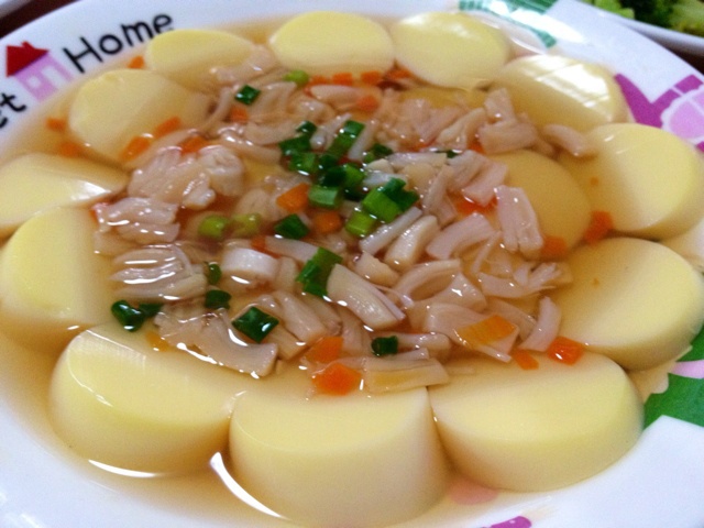 日本豆腐蒸虾仁