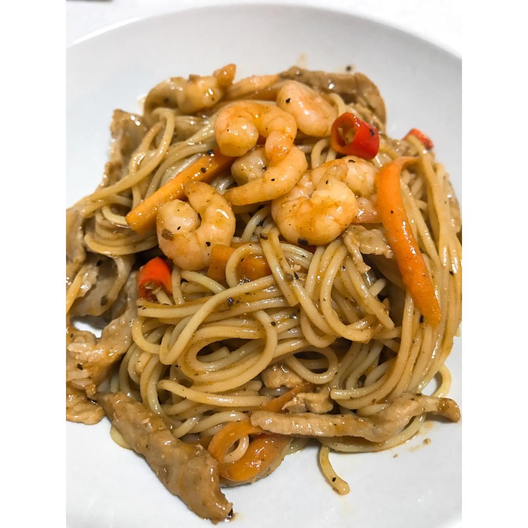 黑椒意面