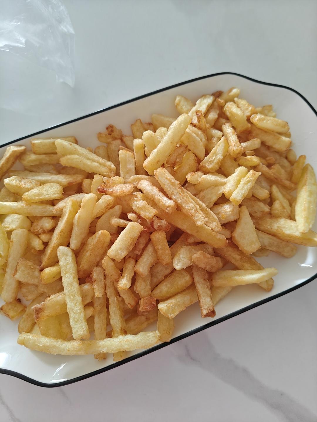 最简单炸薯条，比买的还好吃