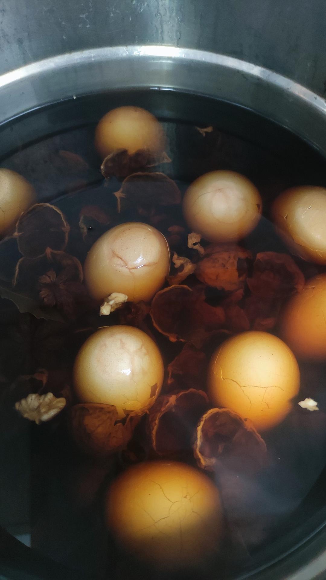 核桃壳煮鸡蛋
