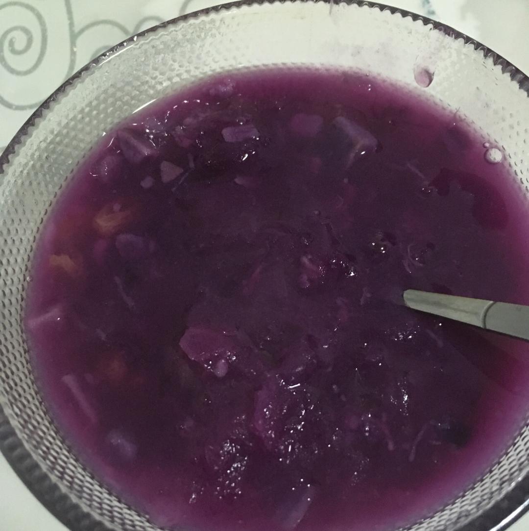 紫薯银耳羹