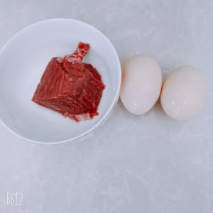 牛肉糜蒸蛋（松下蒸烤箱Jk180）的做法 步骤1