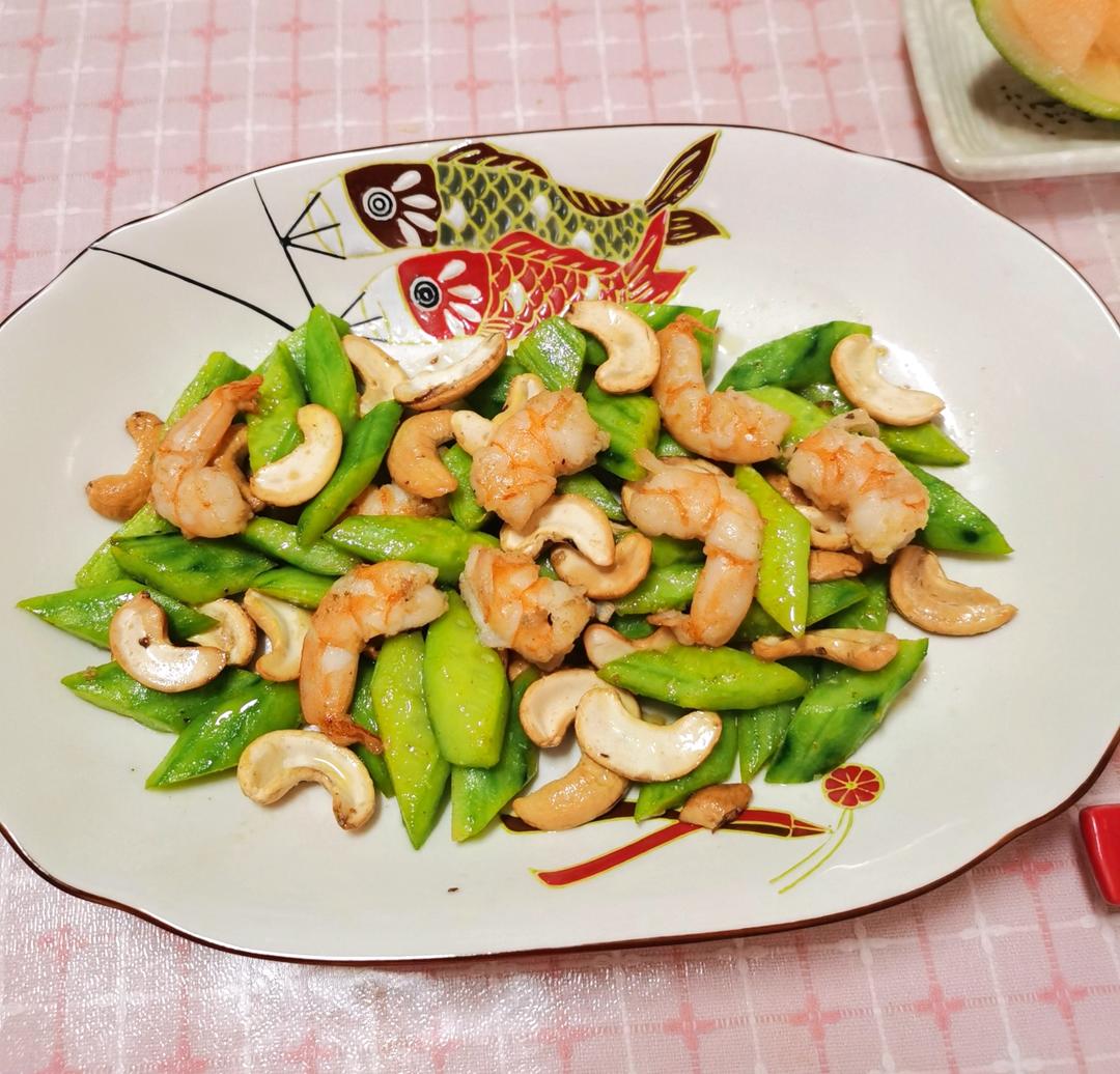 黄瓜炒虾