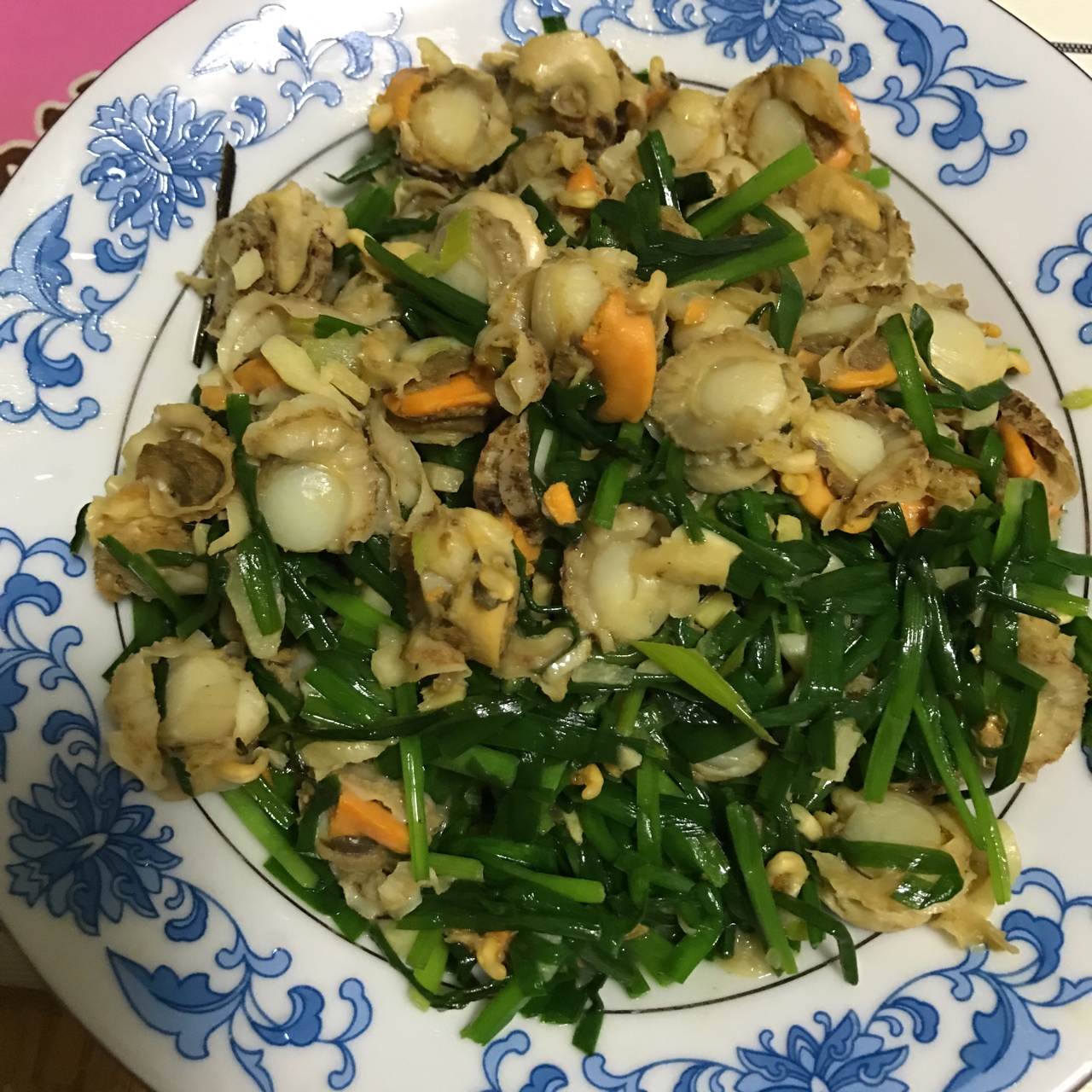 韭菜炒蛤蜊肉
