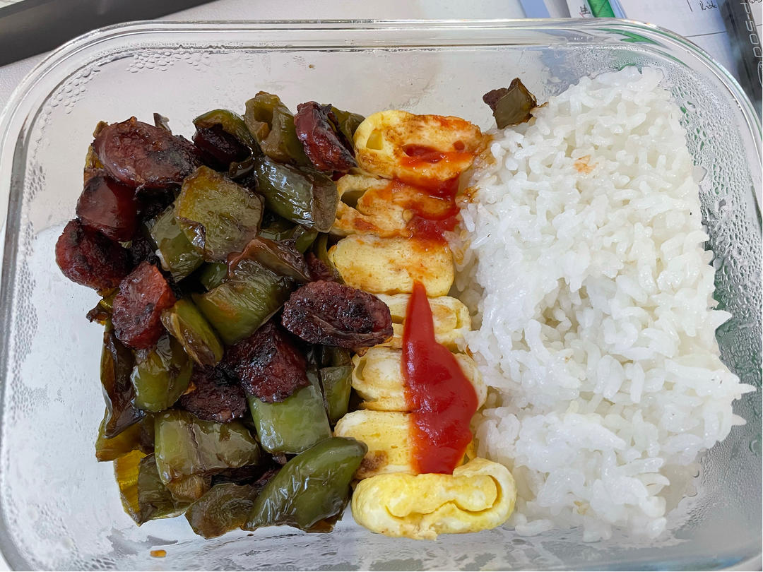 青椒炒香肠