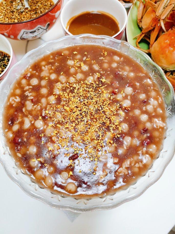 红豆桂花酒酿小圆子