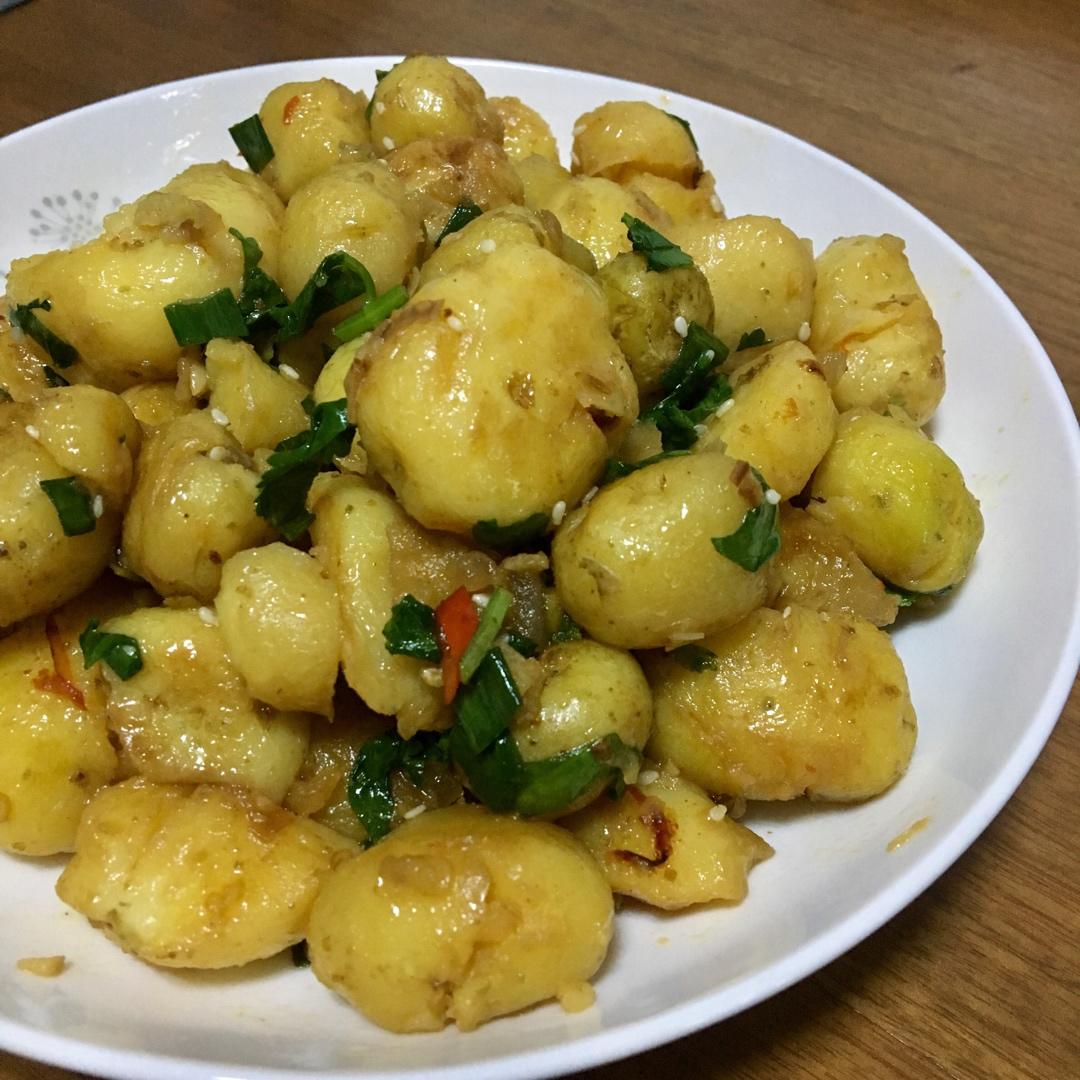 孜然香辣煎小土豆