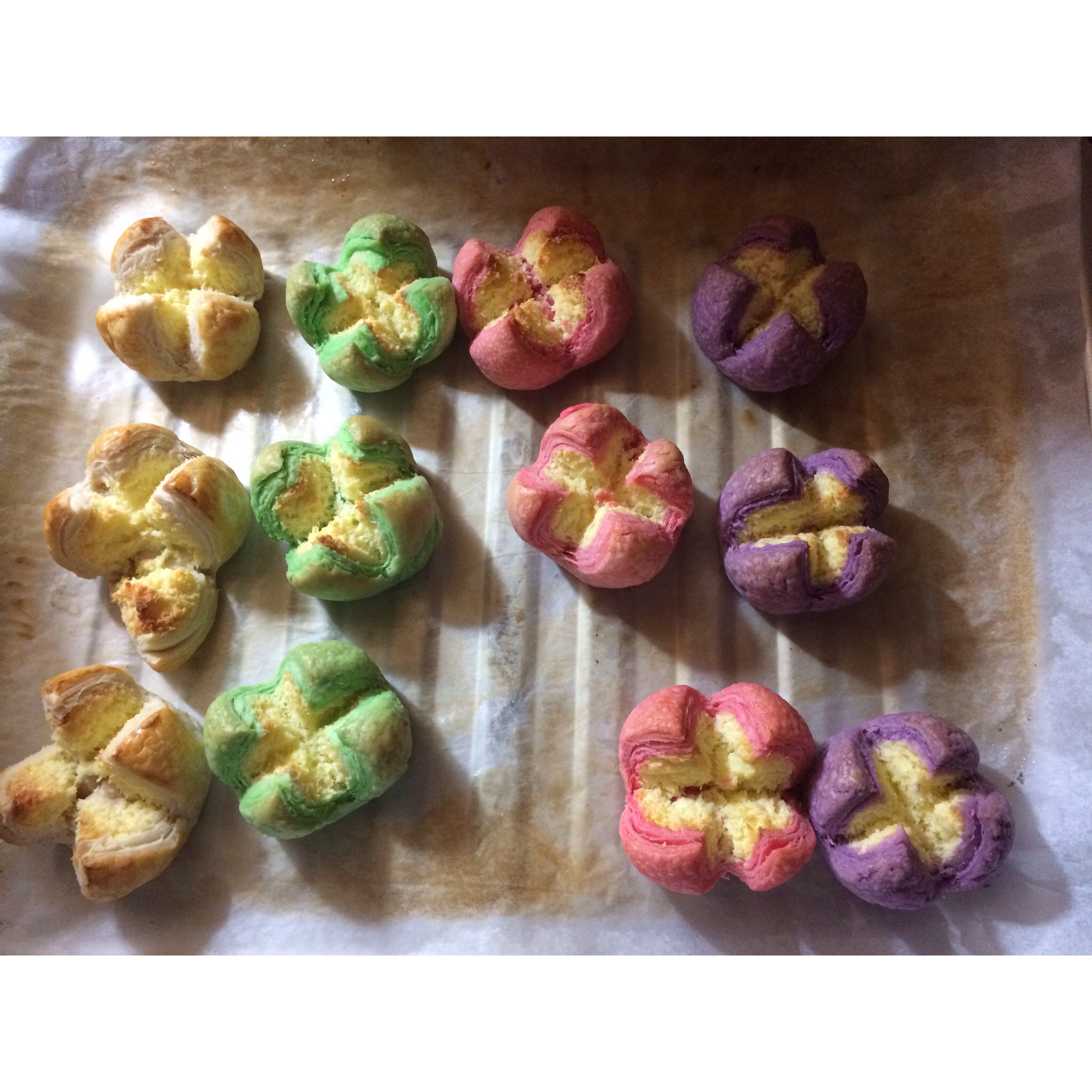 花开富贵之四种口味的椰蓉开口酥