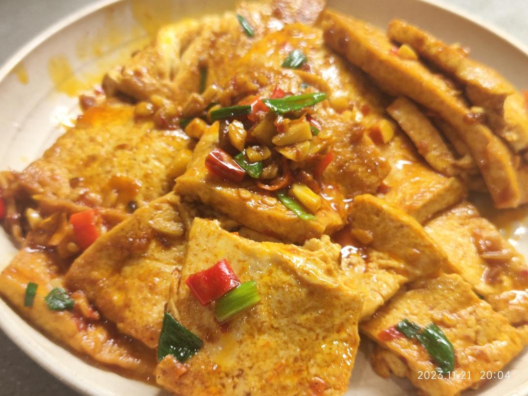 蒜香煎豆腐 炒鸡无敌美味