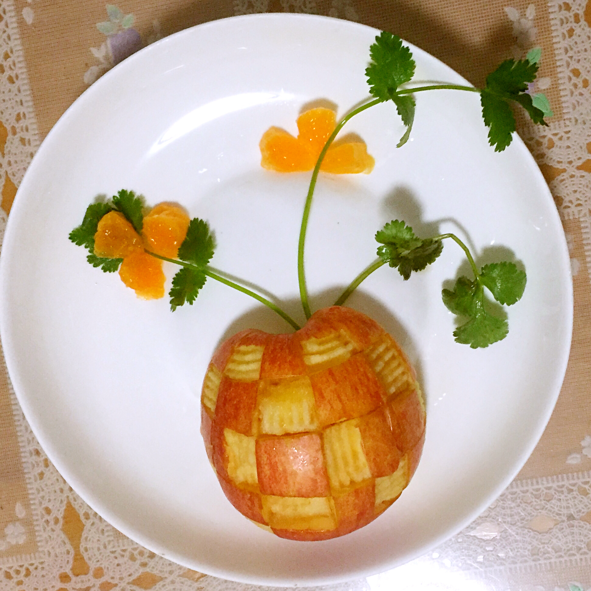 希瑞6fc0做的柚子果盘造型