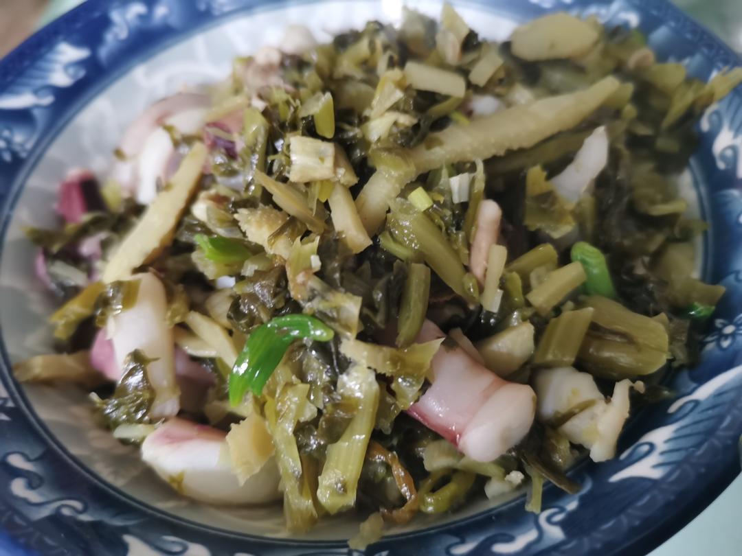 鱿鱼炒咸菜