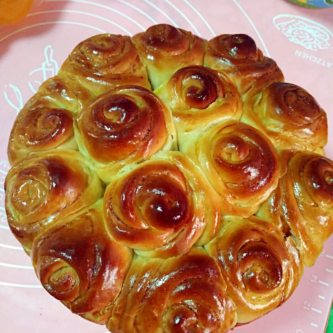 玫瑰花面包