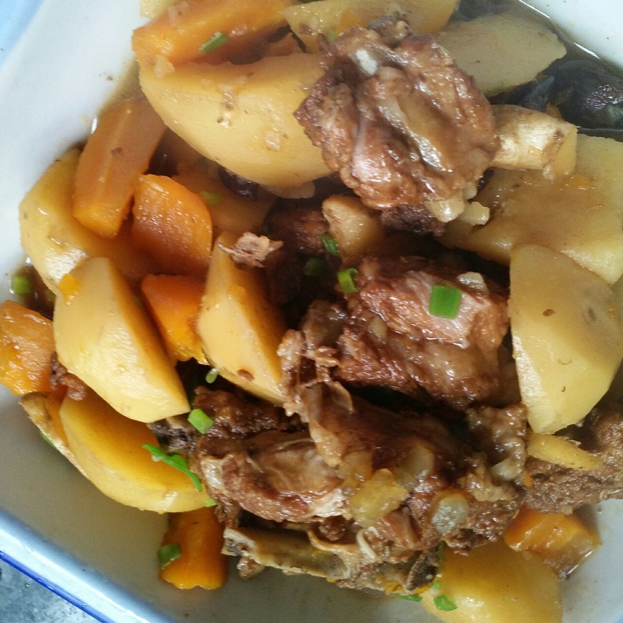 红烧土豆排骨&肉