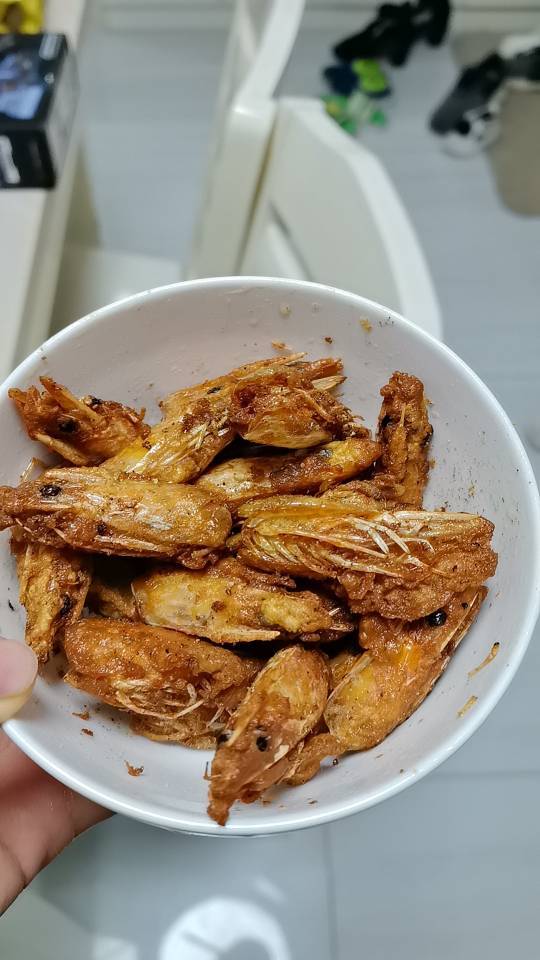 油炸虾头#秋季保胃战#