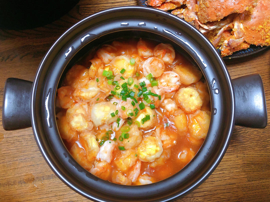 scarlett2330做的鲜虾豆腐煲