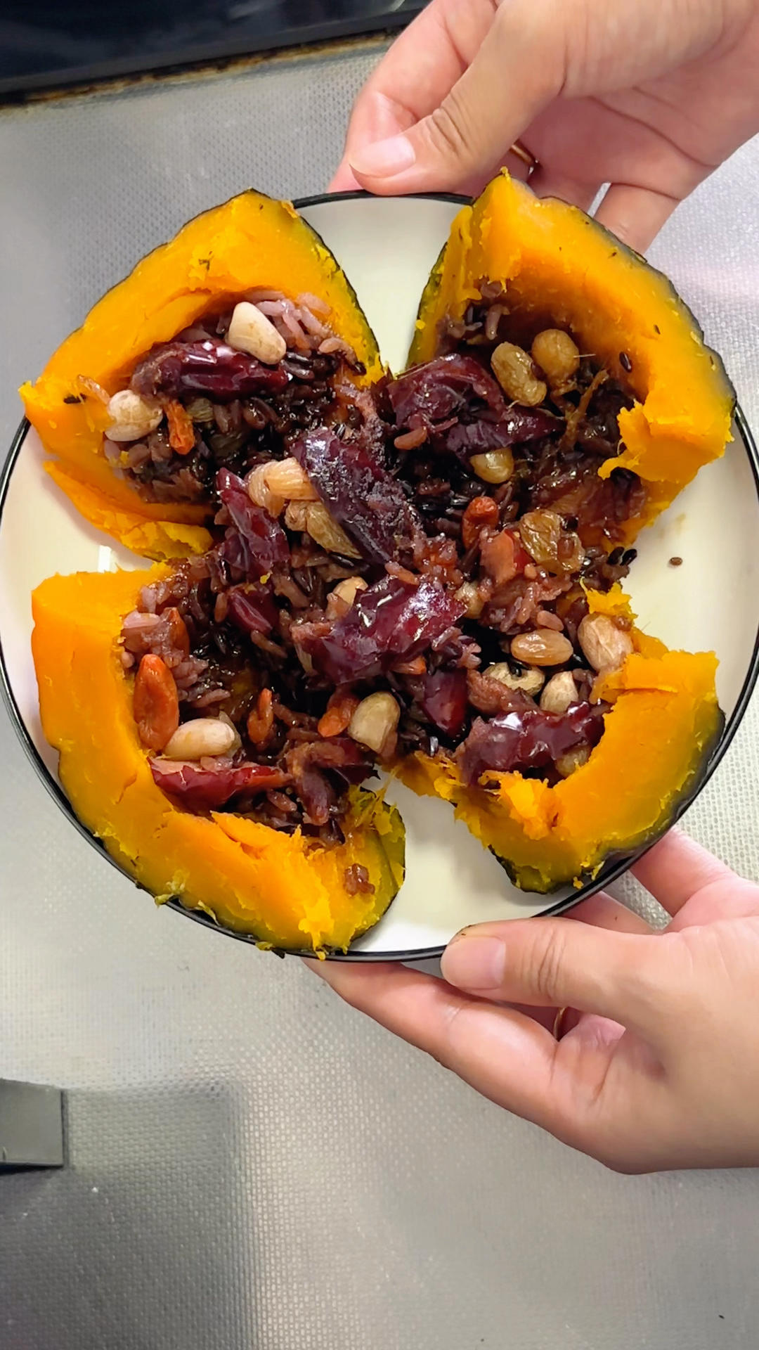 南瓜八宝饭/南瓜糯米饭