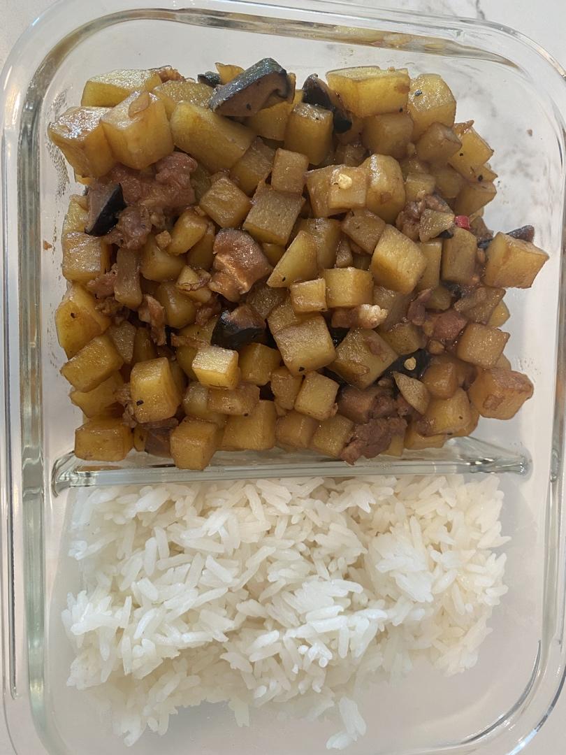 ㊙️香菇土豆肉沫拌饭❗️比外卖还好吃