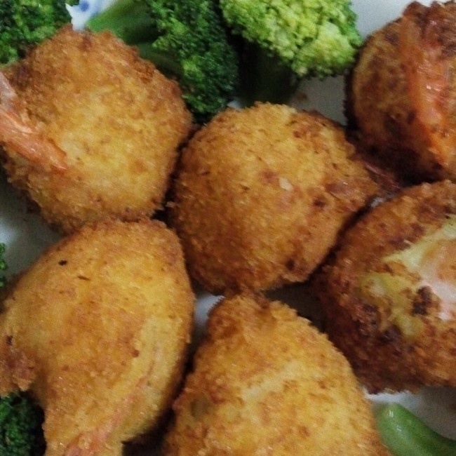 【土豆虾球】——鲜、糯、酥的存在