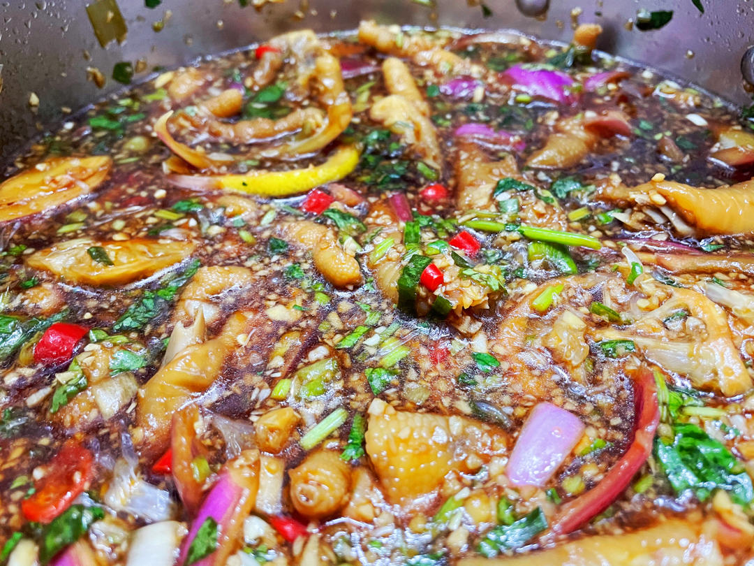 🍋柠檬百香果🌶️酸辣网红鸡爪