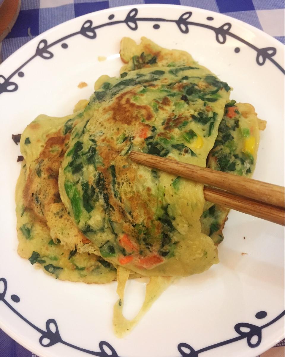 低脂菠菜蛋饼