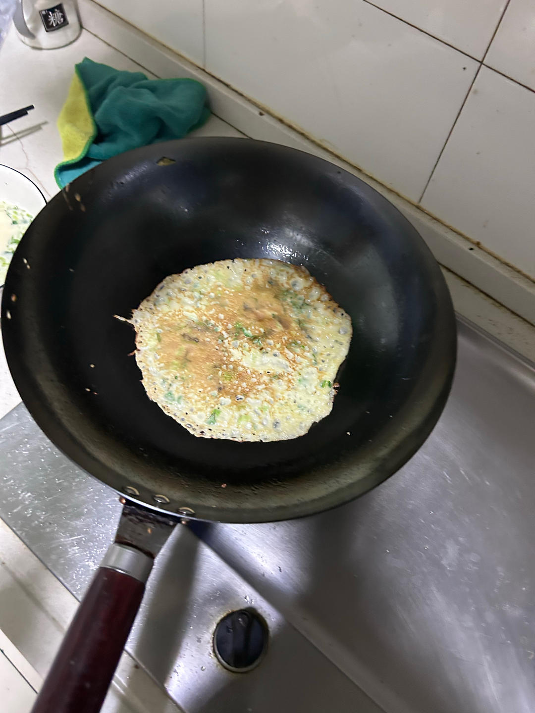 简单快手蔬菜鸡蛋煎饼