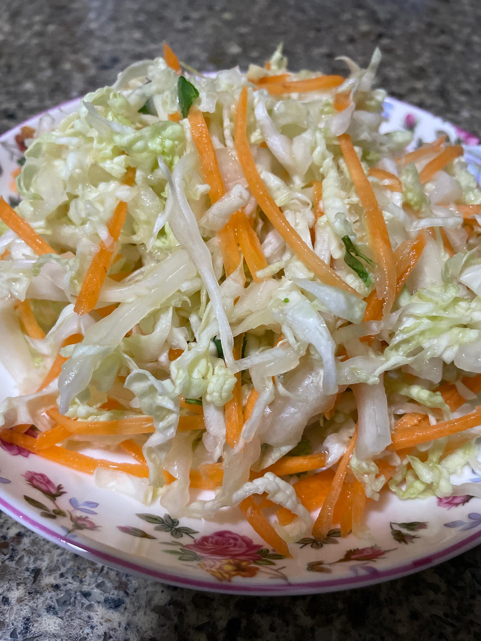 凉拌白菜芯——冬天的小凉菜
