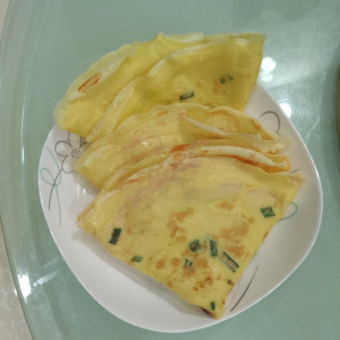 简单快手鸡蛋饼 柔软翻面不破