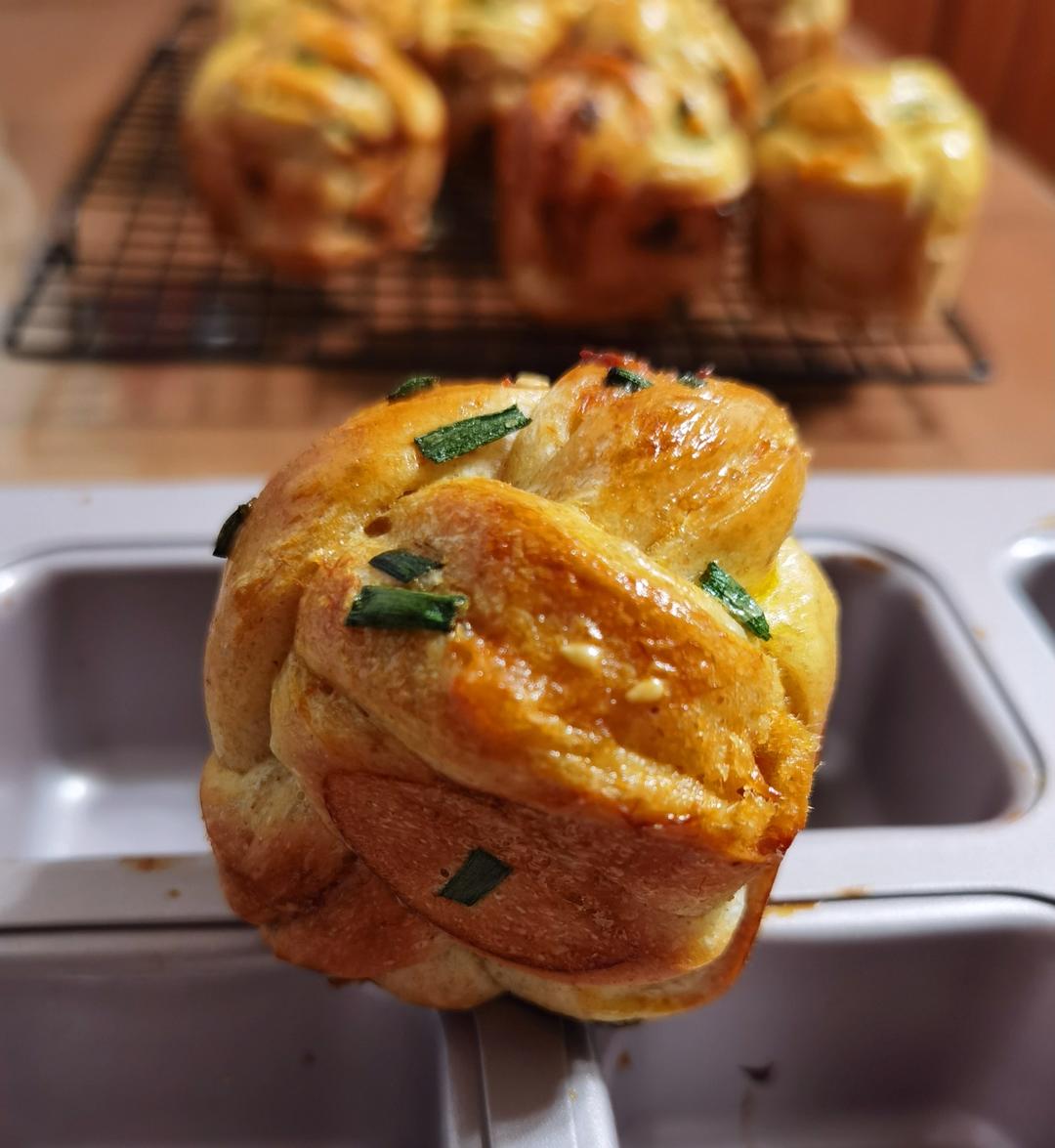 香葱肉松mini小吐司