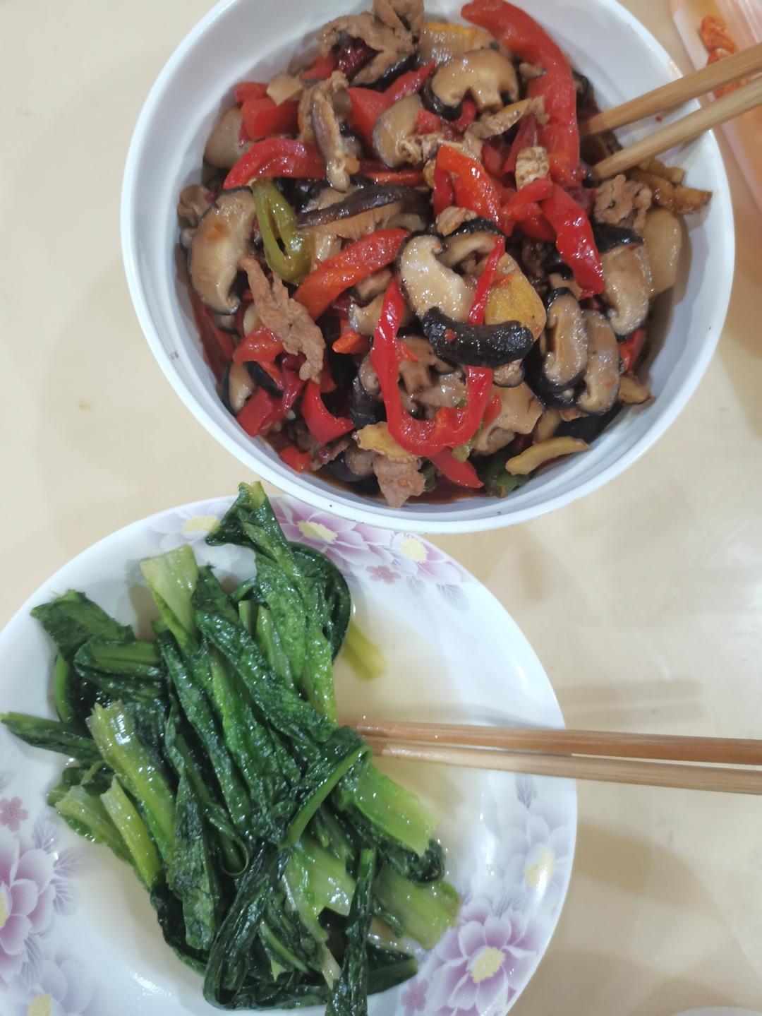 耗油香菇炒肉