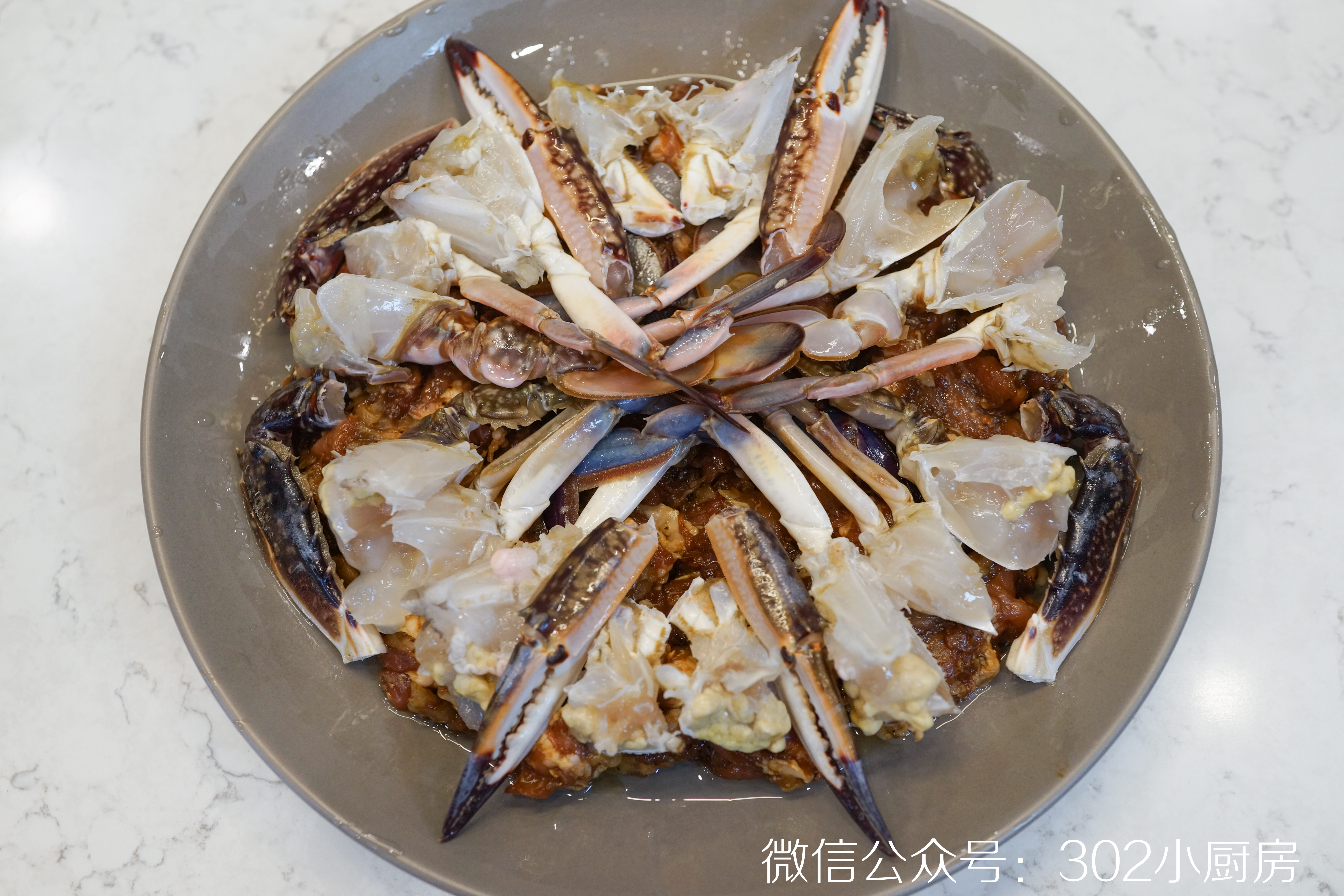 梭子蟹蒸肉饼 <302小厨房>的做法 步骤8