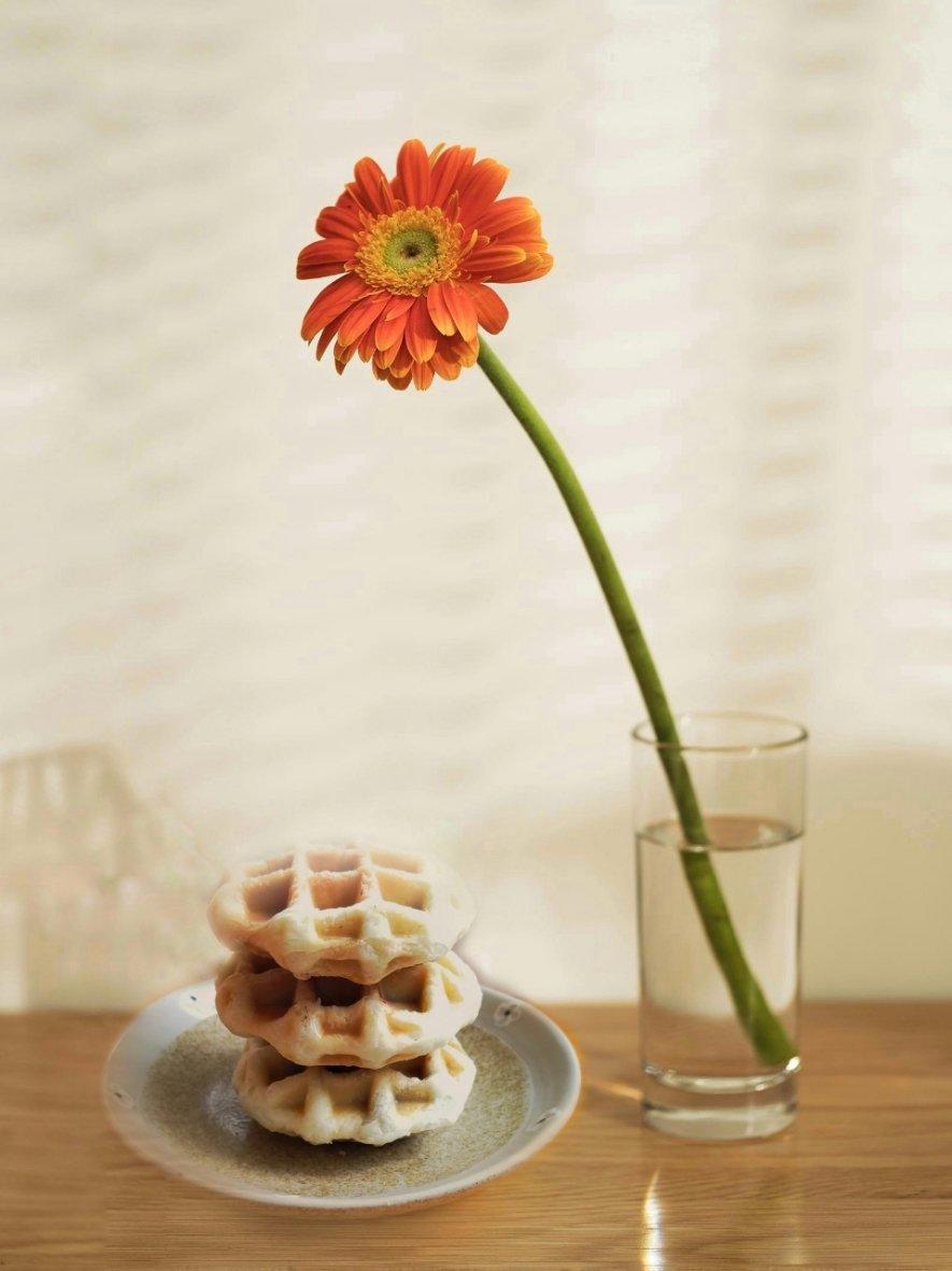 全麦红豆酵母版华夫饼—kenwood松饼机