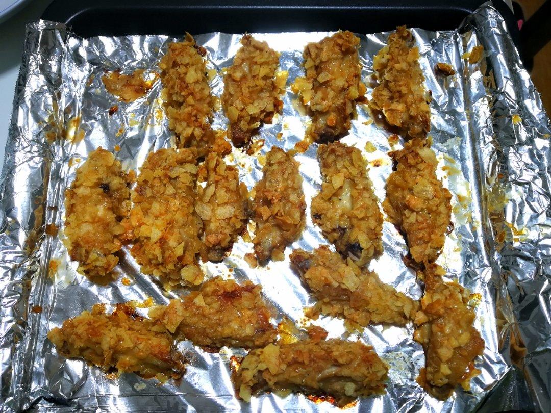 风情薯片鸡翅【松下微蒸烤箱DS900】