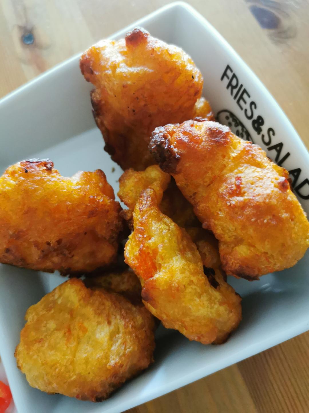 万能面糊炸油条团子/利用南瓜稀饭豆浆渣/空气炸锅去油