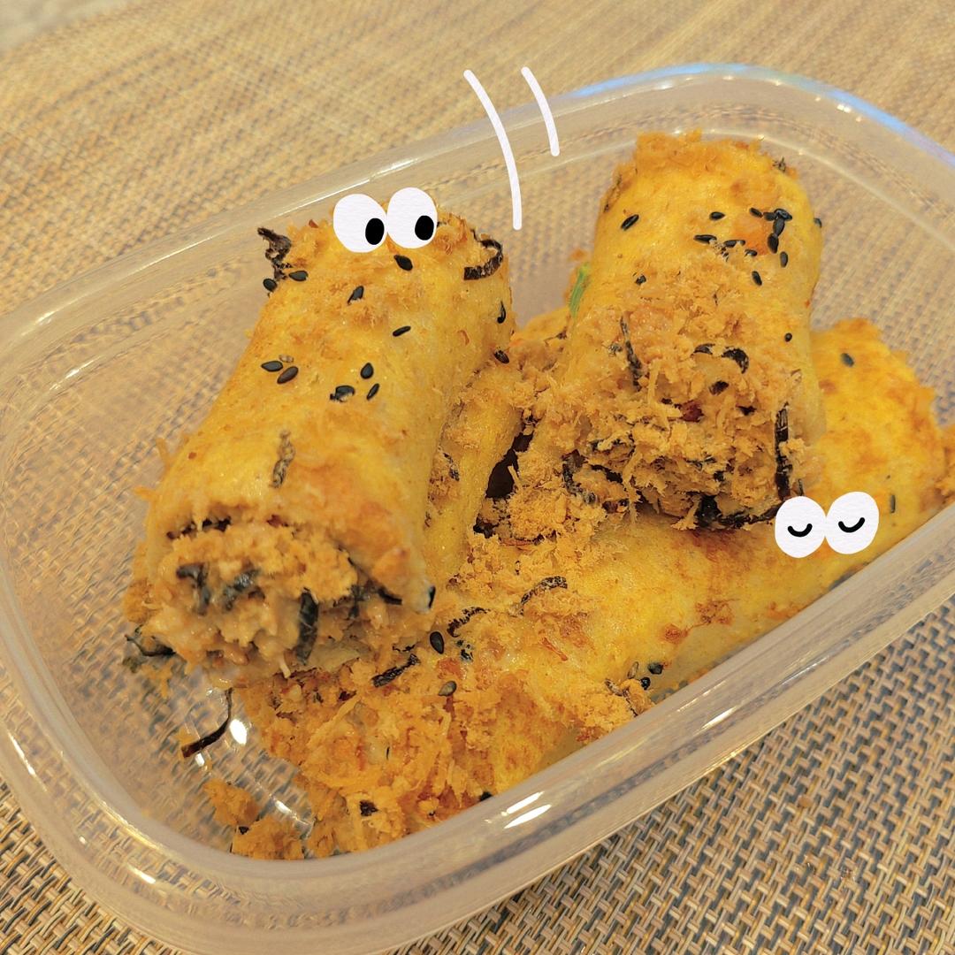 平底锅就能做❗️快手早餐❗️肉松吐司卷