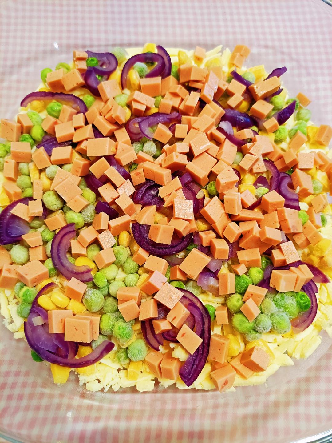 烤箱版 芝士焗菜，没有饼只有馅儿的披萨，满满芝士烤蔬菜（2人份）包你拉丝拉很长！