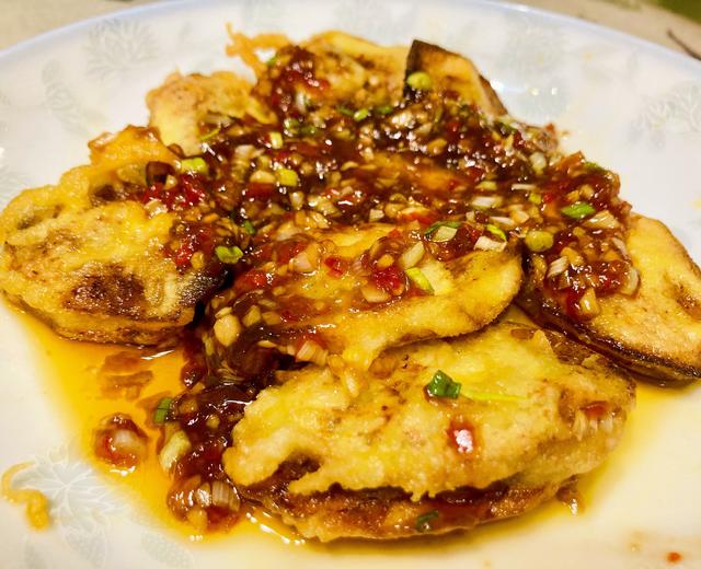 鱼香茄盒的做法