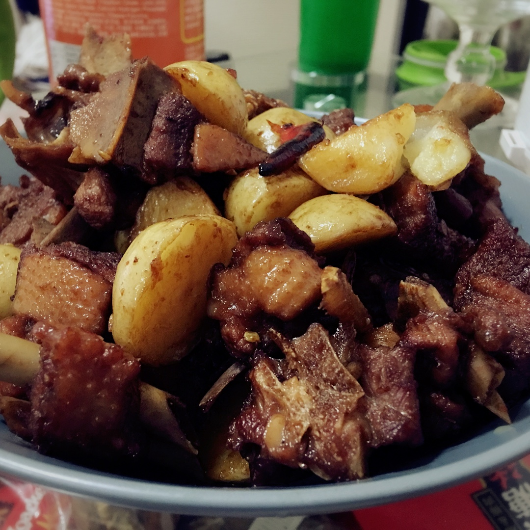 土豆焖鸭