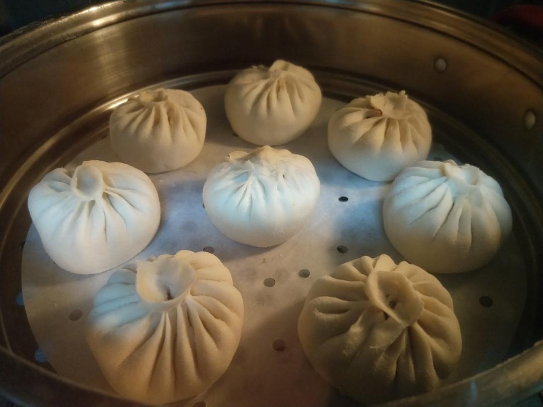 直接发酵法的白胖包子
