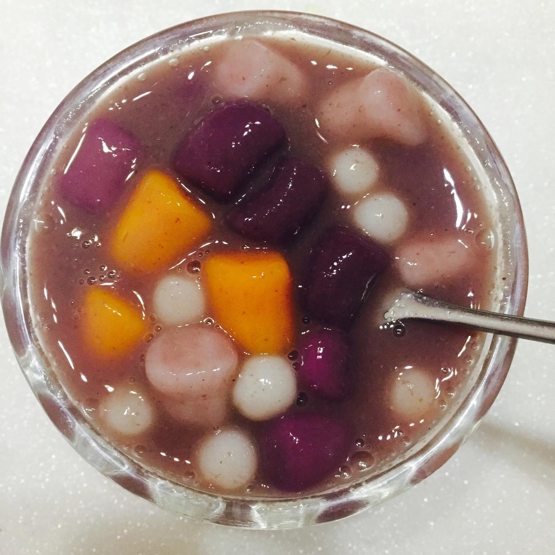 芋圆红豆汤