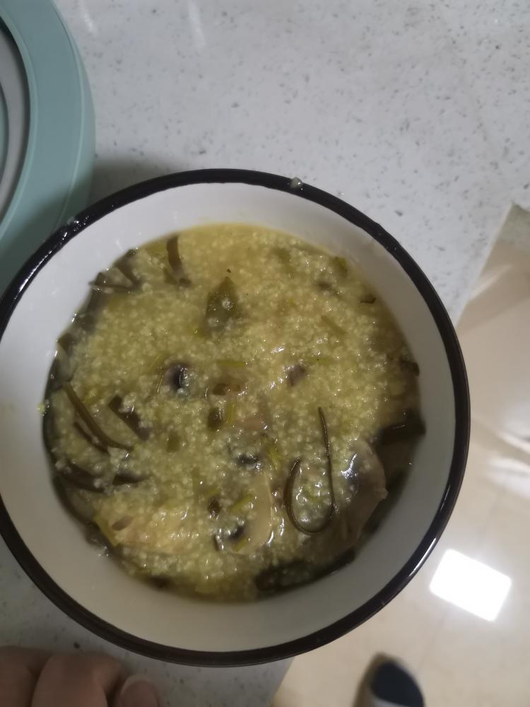 香菇海带小米粥（素）（电饭锅版）