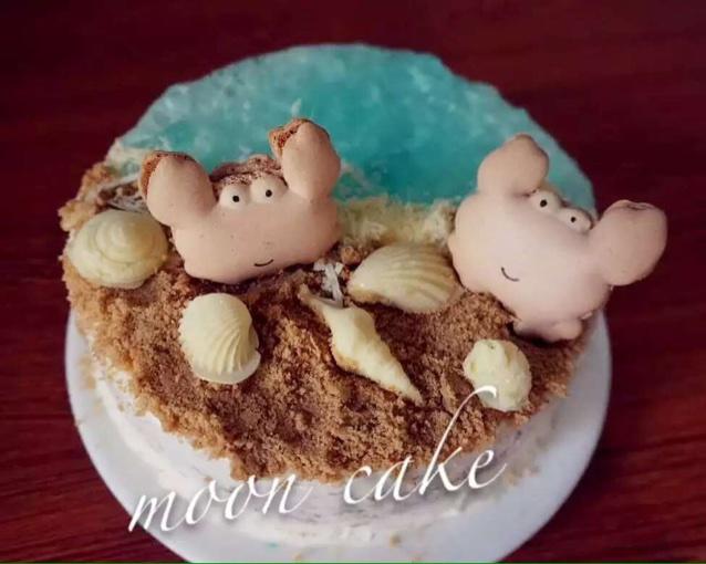小螃蟹马卡龙蛋糕