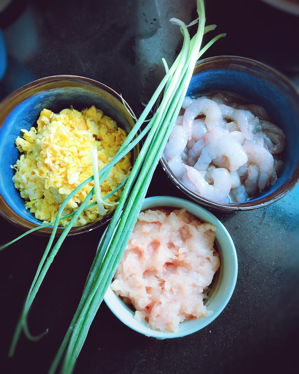 虾仁鸡蛋水饺