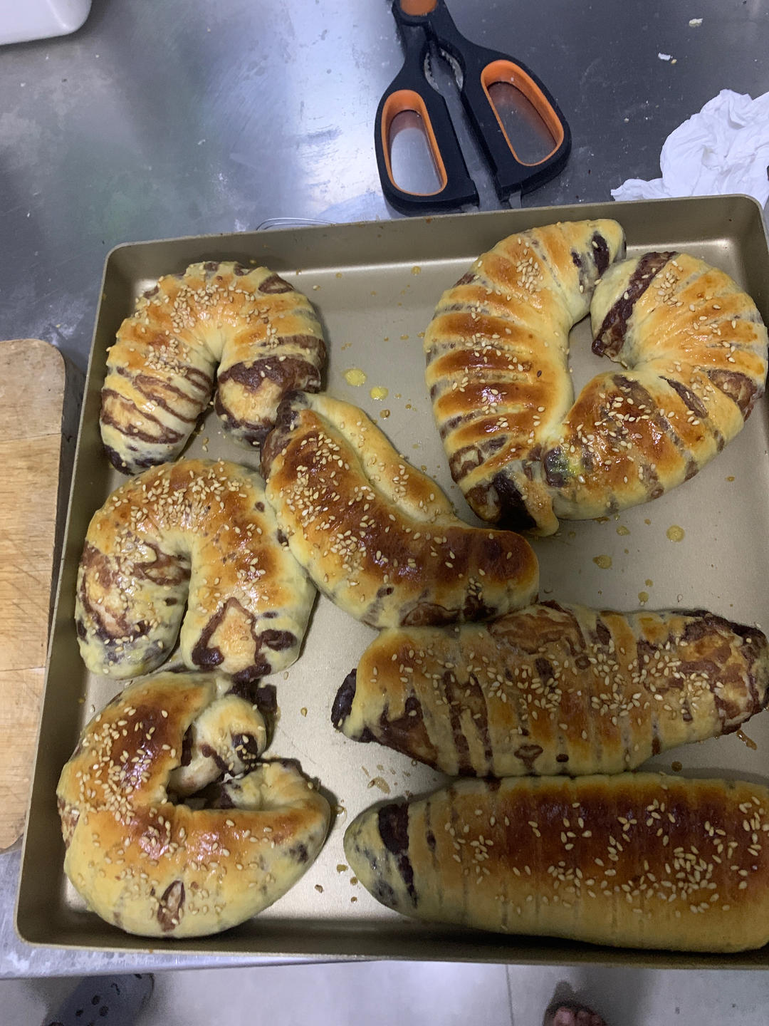 豆沙面包圈（一次发酵）