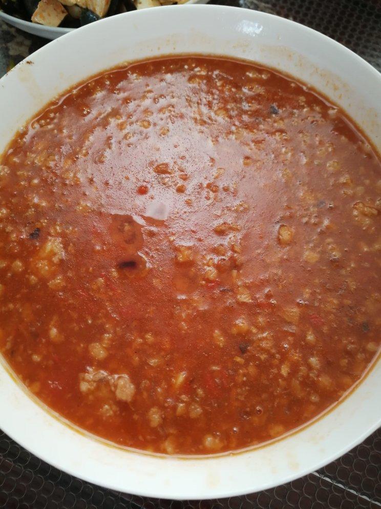 （完胜必胜客的）番茄肉酱意大利面～