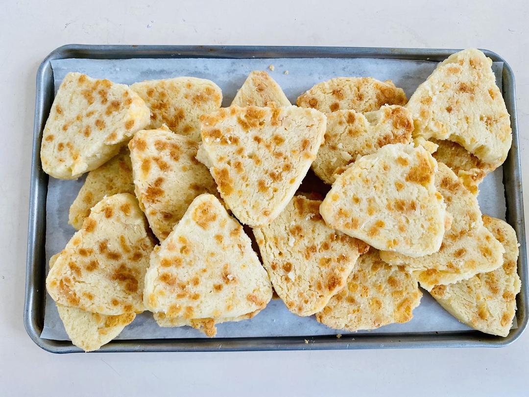 免打发❗️零失败❗️黄金芝士咸味饼干❗️